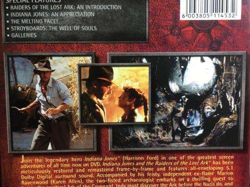 DVD - Indiana Jones and the Raiders of the Lost Ark