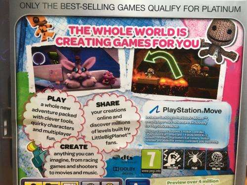 PS3 - Little Big Planet 2 - Platinum (Playstation Move Features)