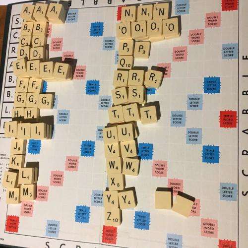 Vintage Scrabble  - Made in RSA - J.W Spears and Sons Plastic Tiles and Plastic