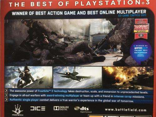 PS3 - BAttlefield 3 - Essentials