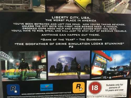 PS2 - Grand Theft Auto III