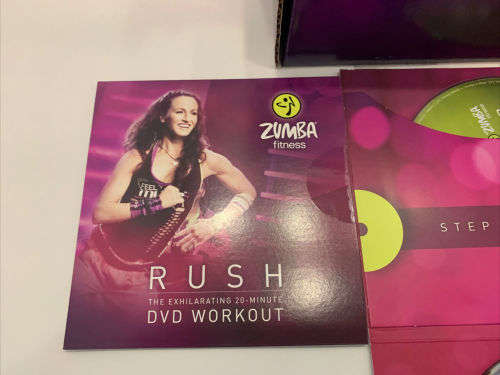 Zumba Fitness Exhilarate Body Shaping System 5 DVD's, Zumba Sticks + Program Guide (As New)
