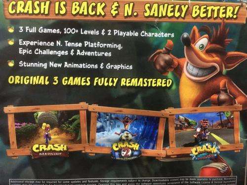 PS4 - Crash Bandicoot N Sane Trilogy