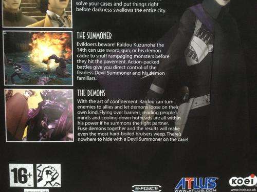 PS2 - Shin Megami Tensei: Devil Summoner: Raidou Kuzunoha vs. the Soulless Army