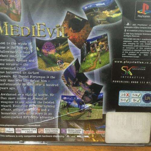 PS1 - Medievil (pal black disc)