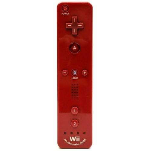 Nintendo Wii - Official Nintendo Red Wii Contoller with Motion Plus