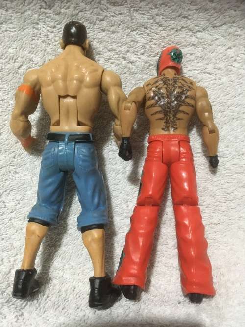 Job Lot 7 of 2 WWE action Figure +-18cm - See Description