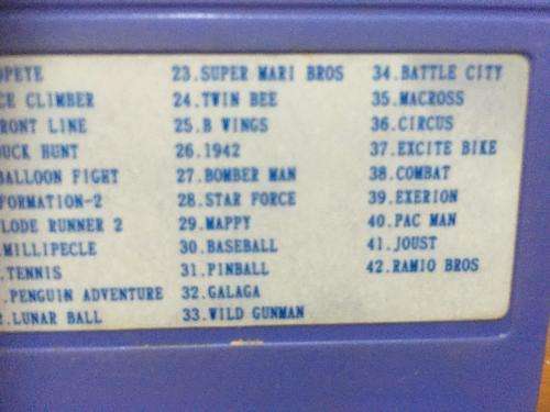 Famicom Famiclone - 42 in 1 (1992)