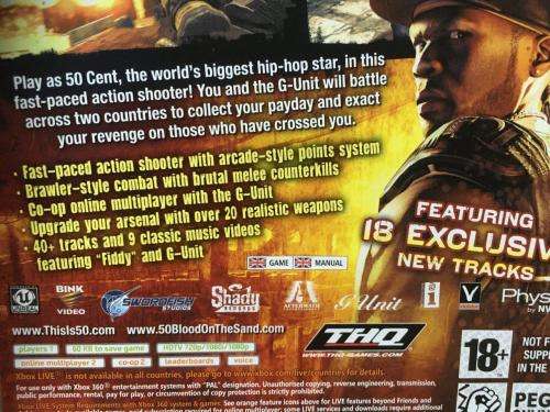 Xbox 360 - 50 Cent Blood on the Sand