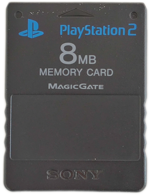 PS2 - Official Sony 8 MB Memory Card Black (1 Corrupt Block)