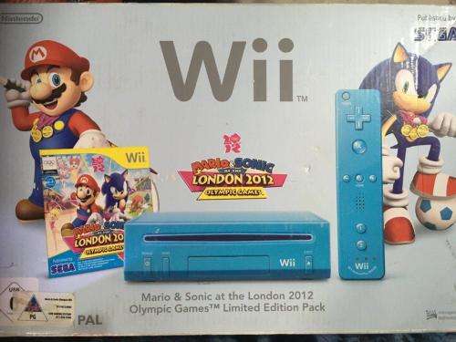 Nintendo Wii - Console Mario & Sonic at the London 2012 Olympic Games LTD Ed Pack (Boxed)- See descr