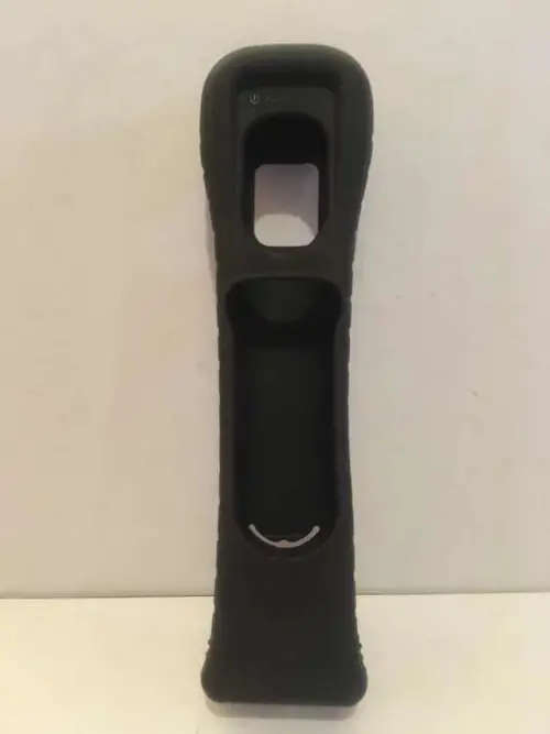 Nintendo Wii - Silicone Case Silicone Sleeve for Wii remote and motion plus Sensor Black (Case Only)