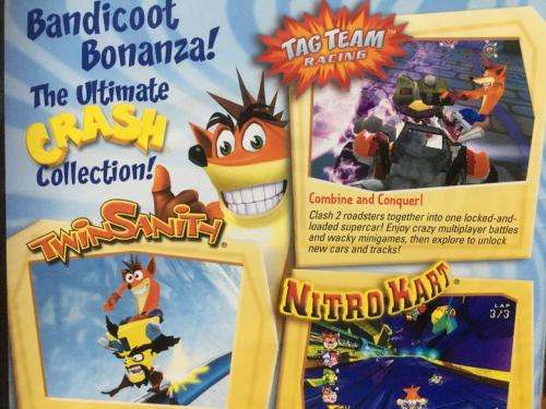 PS2 - Crash Bandicoot Action Pack (Tag Team Racing, Twinsanity, Nitro Kart)