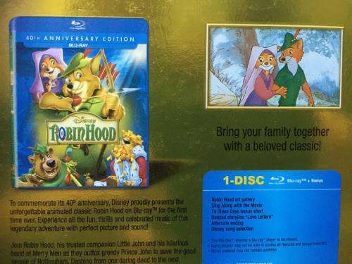 Blu-ray - Disney Robin Hood 40th Anniversary Edition