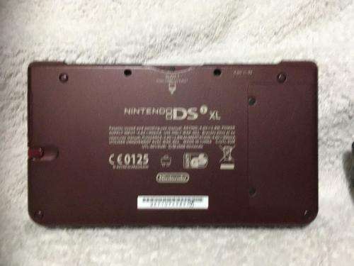 Nintendo DS XL Console Burgundy c/w new generic charger and stylus