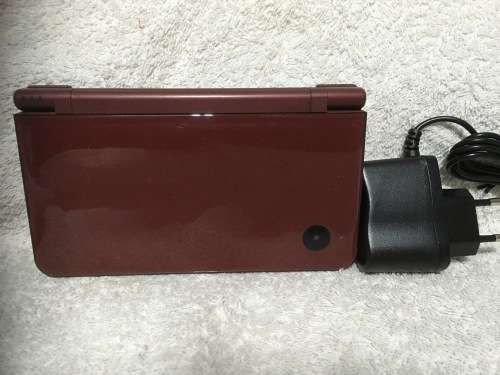 Nintendo DS XL Console Burgundy c/w new generic charger and stylus