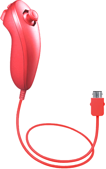 Nintendo Wii - Official Nintendo Red Wii Nunchuck
