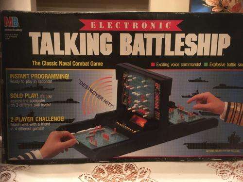 Vintage Electronic Talking Battleship Milton Bradley Hasbro 1989 Made in USA  - See Deescription