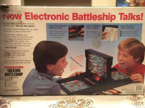 Vintage Electronic Talking Battleship Milton Bradley Hasbro 1989 Made in USA  - See Deescription