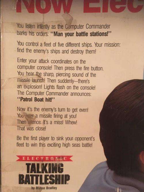 Vintage Electronic Talking Battleship Milton Bradley Hasbro 1989 Made in USA  - See Deescription