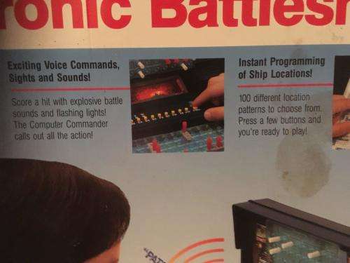 Vintage Electronic Talking Battleship Milton Bradley Hasbro 1989 Made in USA  - See Deescription