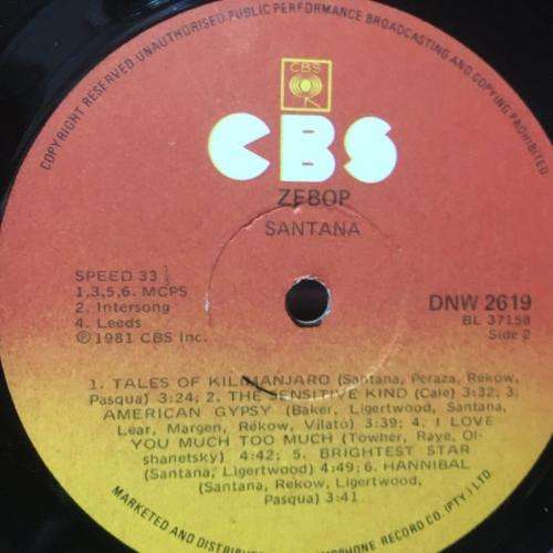LP - Santana Zebop