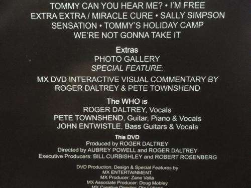 DVD - The Who Tommy Live with Special Guests