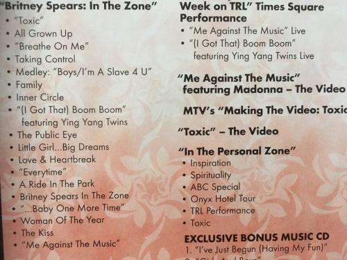 DVD - Britney Spears In The Zone (CD + DVD)