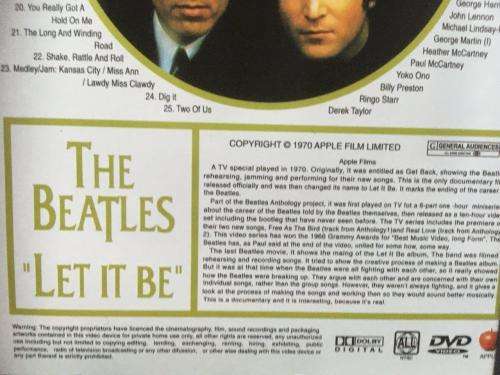 DVD - The Beatles `Let It Be` NTSC