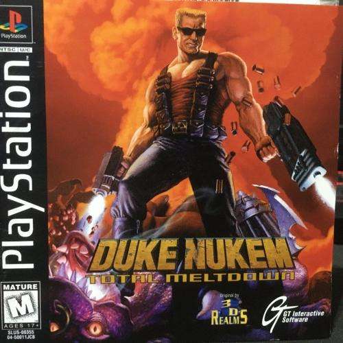 PS1 - Duke Nukem Total Meltdown (NTSC U/C Black Disc)