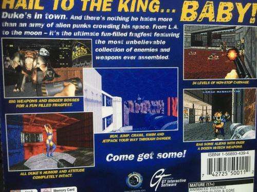 PS1 - Duke Nukem Total Meltdown (NTSC U/C Black Disc)