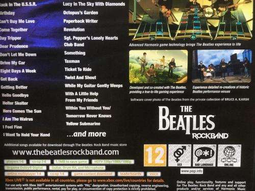 Xbox 360 - The Beatles Rockband