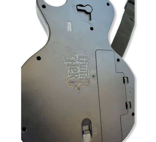 Wii - Nintendo Wii Guitar Hero White Gibson Les Paul Controller With Strap