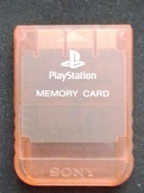PS1 - Official Sony PS1 Memory Card - Red