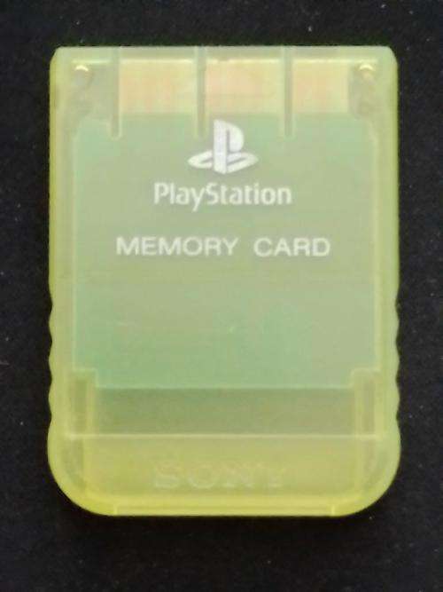 PS1 - Official Sony PS1 Memory Card - Yellow