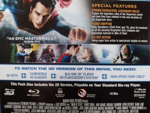 Blu-ray3D - Man of Steel 3D