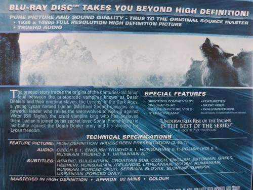 Blu-ray - Underworld Rise of The Lycans