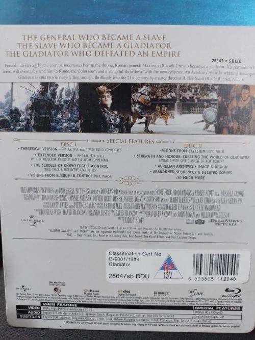 Blu-ray - Gladiator - Steelbook