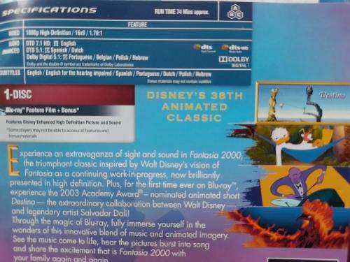 Blu-ray - Disney Fantasia 2000