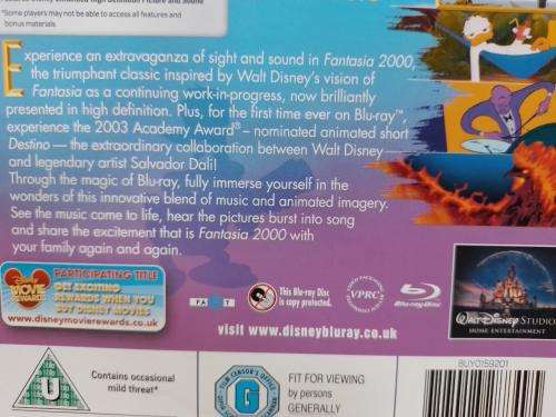 Blu-ray - Disney Fantasia 2000