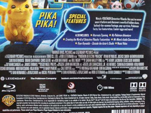 Blu-ray - Pokemon Detective Pikachu