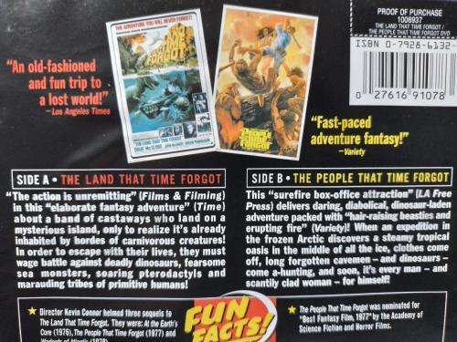 DVD - Midnight Movies - The Land That Time Forgot & The People That Time Forgot (ZONE 1 NTSC)
