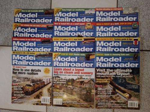 Job Lot Model Railroader Magazines 2008 12 Issues January to December