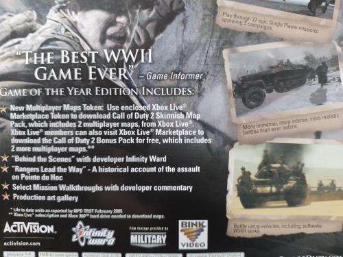 Xbox 360 - Call of Duty 2 GOTYE