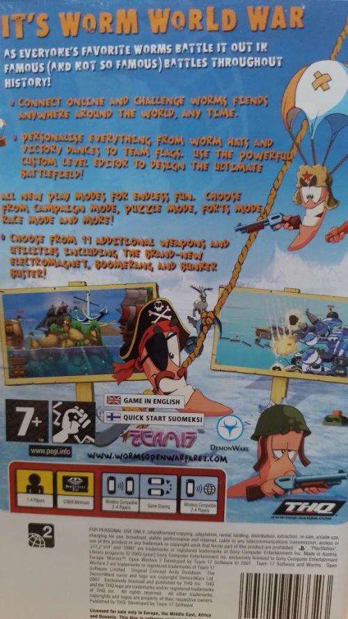 PSP - Worms 2 Open Warfare