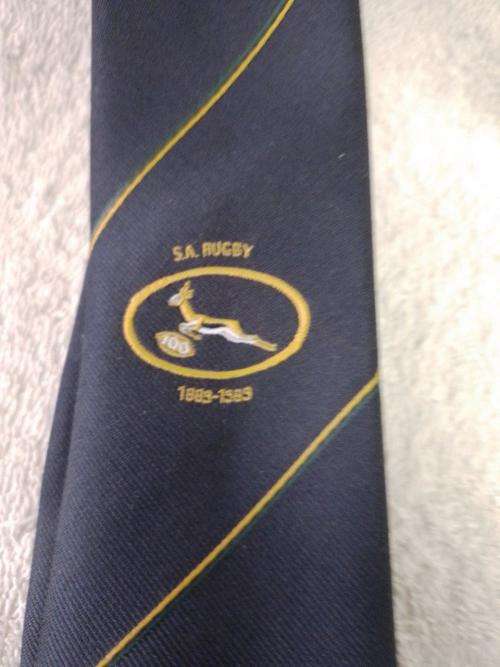 SA Rugby Tie 100 Years 1889 - 1989