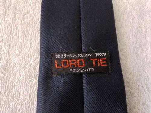 SA Rugby Tie 100 Years 1889 - 1989