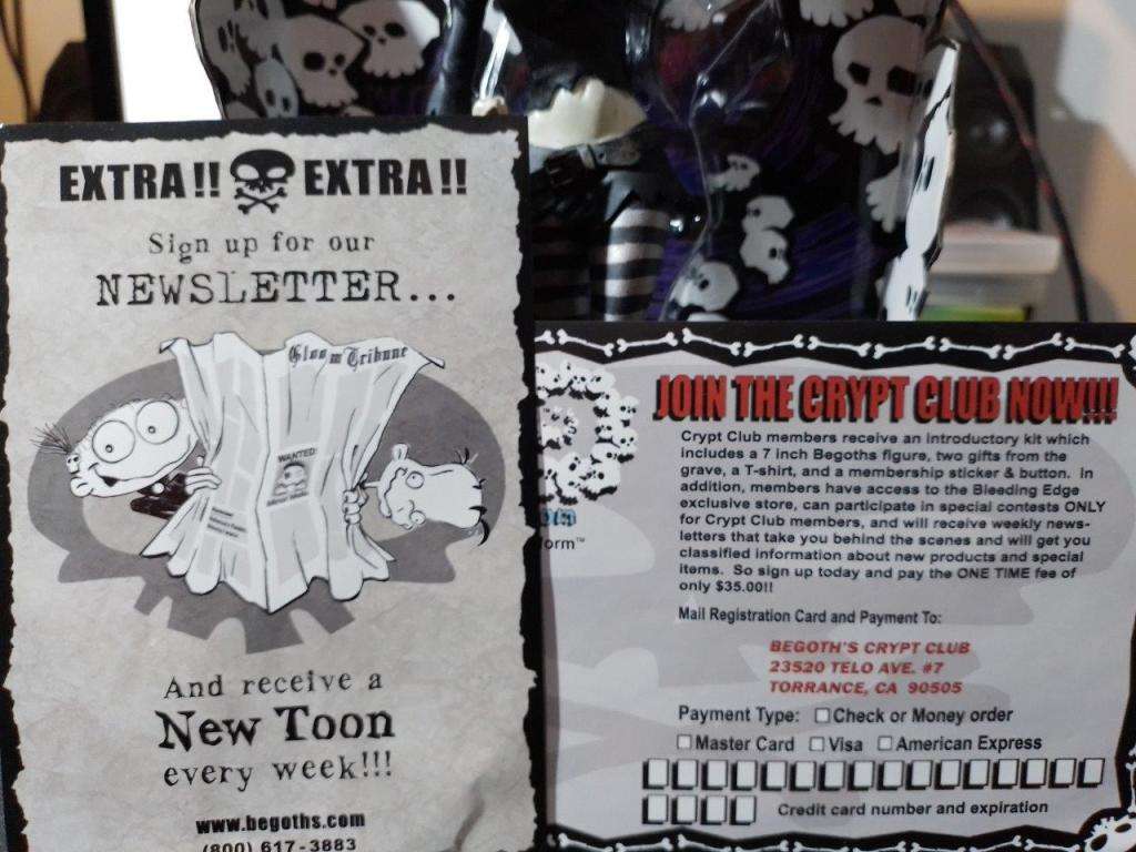 Begoths Delilah Blackheart Series 5 - 7` Bleeding Edge (NOS)