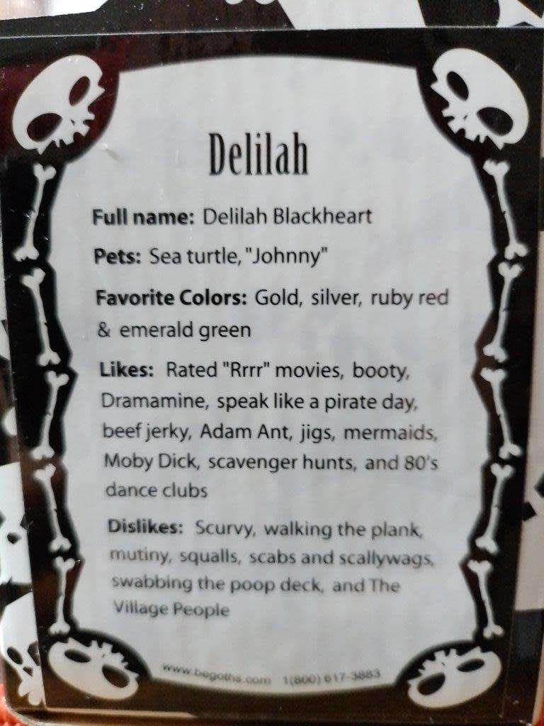 Begoths Delilah Blackheart Series 5 - 7` Bleeding Edge (NOS)