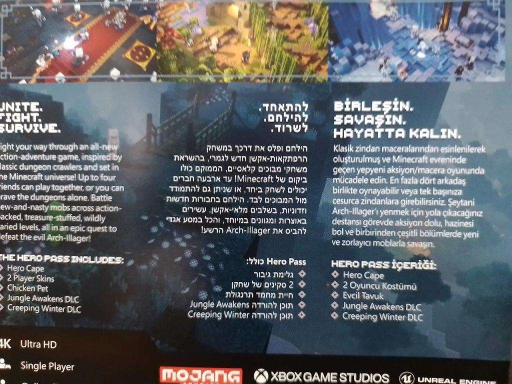 Xbox ONE - Minecraft Dungeons Hero Edition